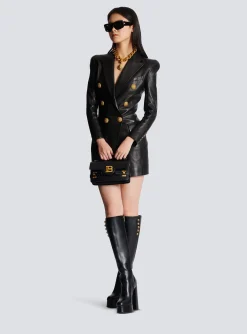 6-button Leather Dress-Balmain Online