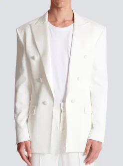 6-button Monogram Satin Jacket-Balmain Online