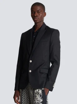 2-button Wool Jacket-Balmain Cheap