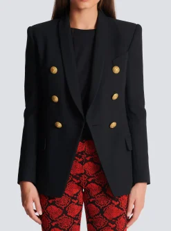 6-button Wool Jacket-Balmain Online