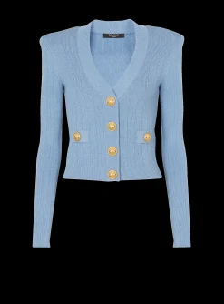 Buttoned Knit Cardigan-Balmain Hot