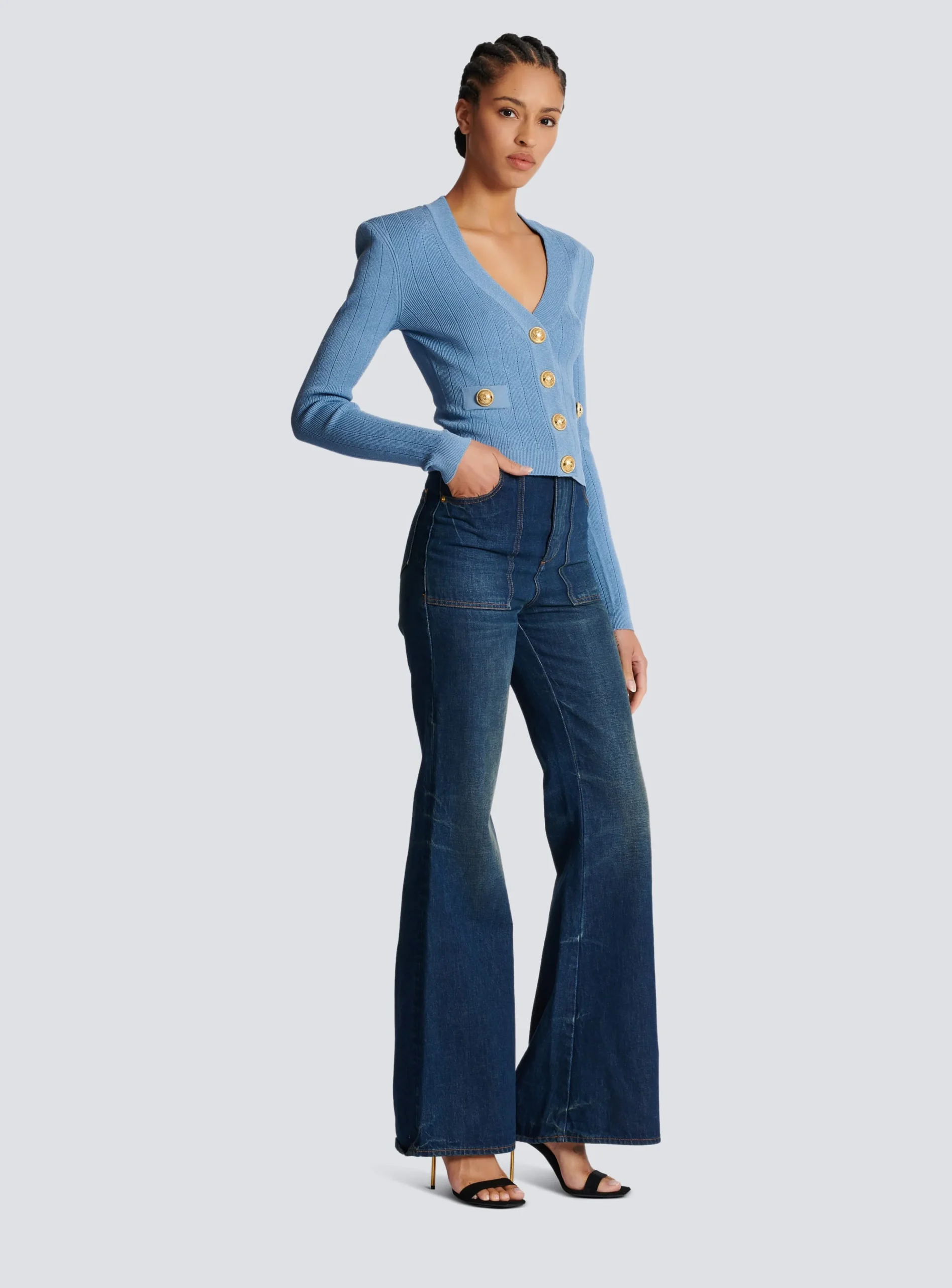 Buttoned Knit Cardigan-Balmain Hot