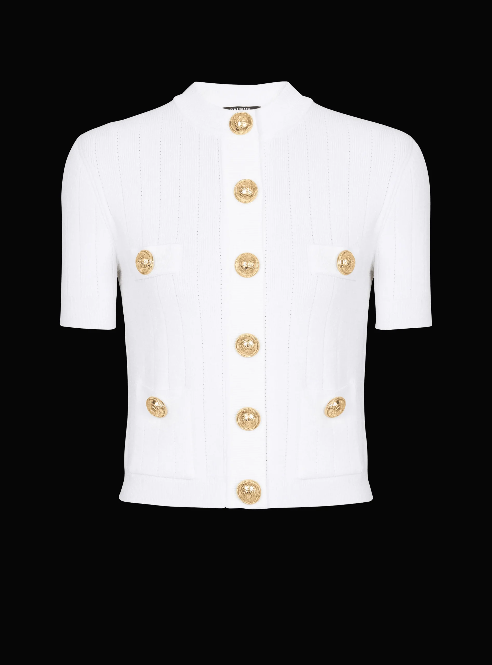 Buttoned Knit Cardigan-Balmain Outlet