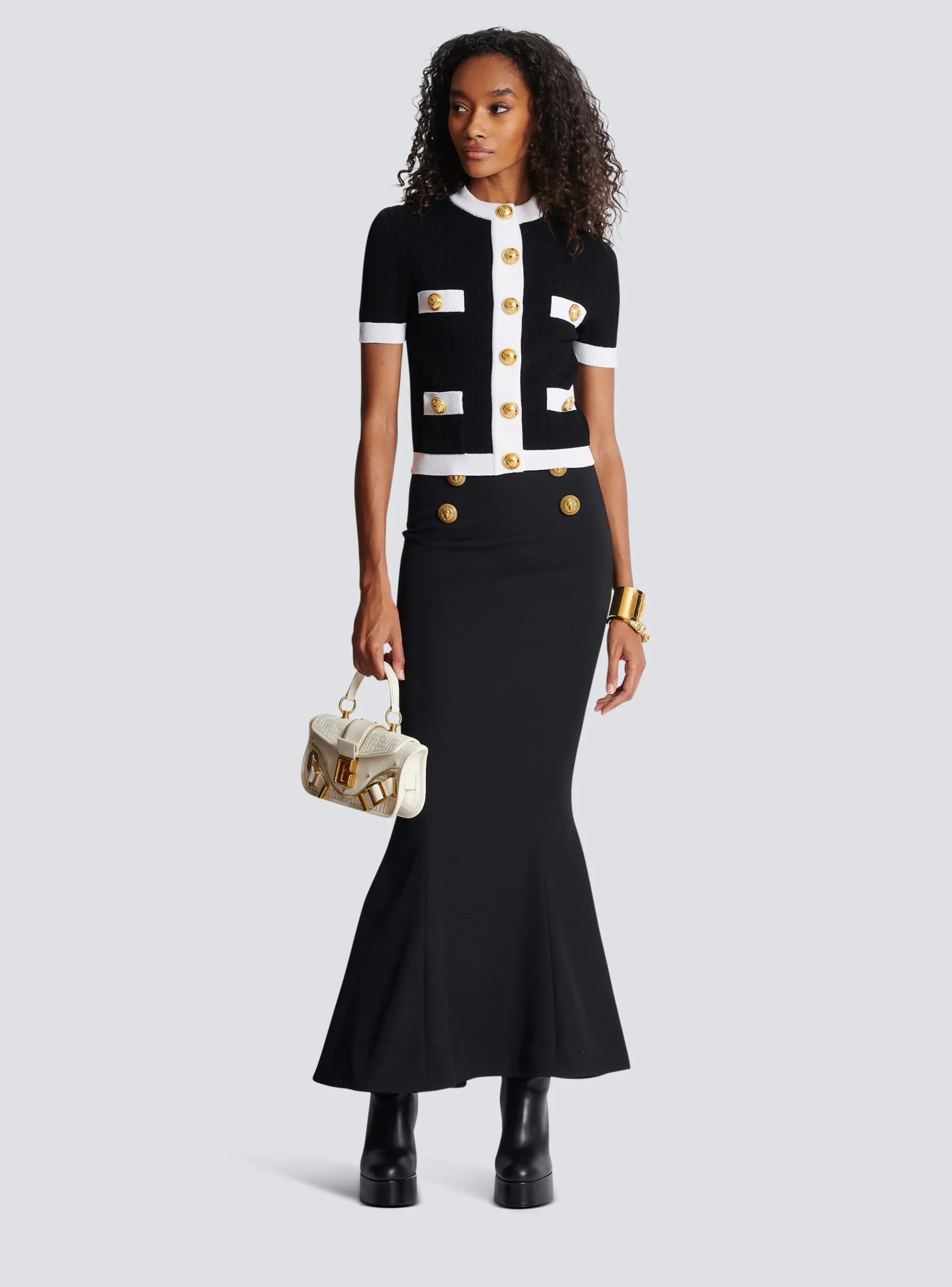 Buttoned Knit Cardigan-Balmain Shop