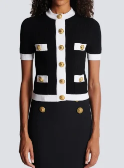 Buttoned Knit Cardigan-Balmain Shop