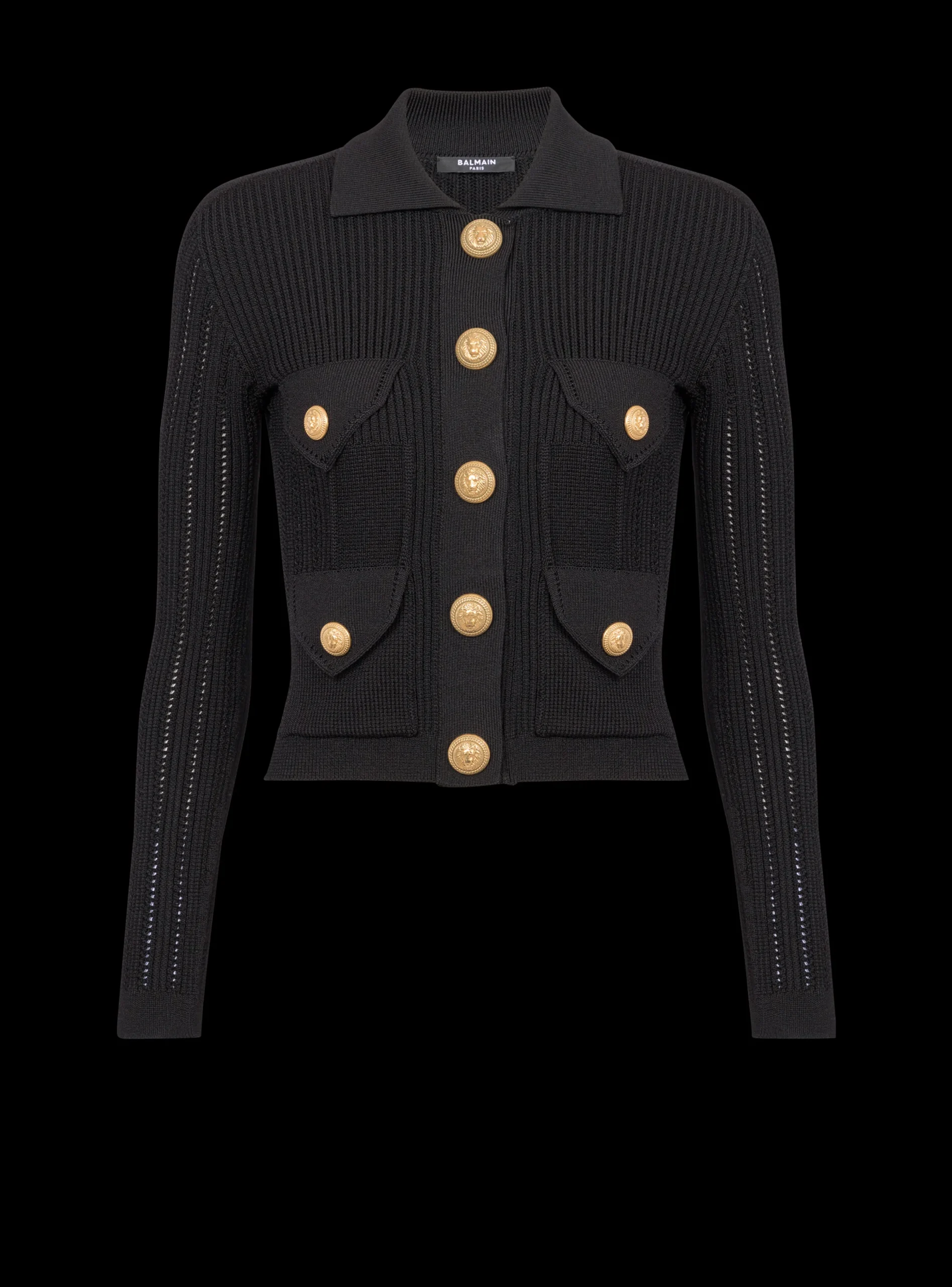 Buttoned Knit Cardigan-Balmain Flash Sale