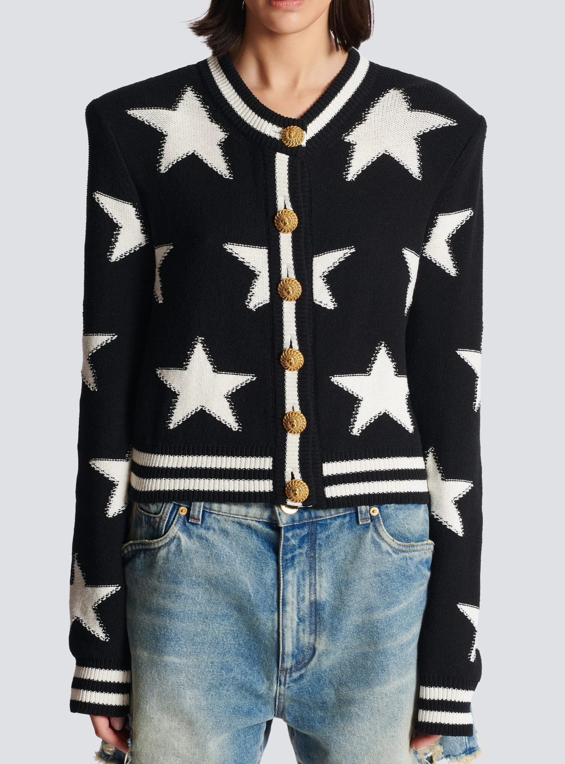 Buttoned Knit Cardigan-Balmain Best