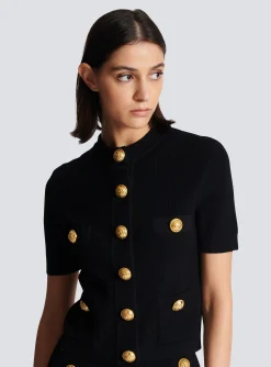 Buttoned Knit Cardigan-Balmain Clearance