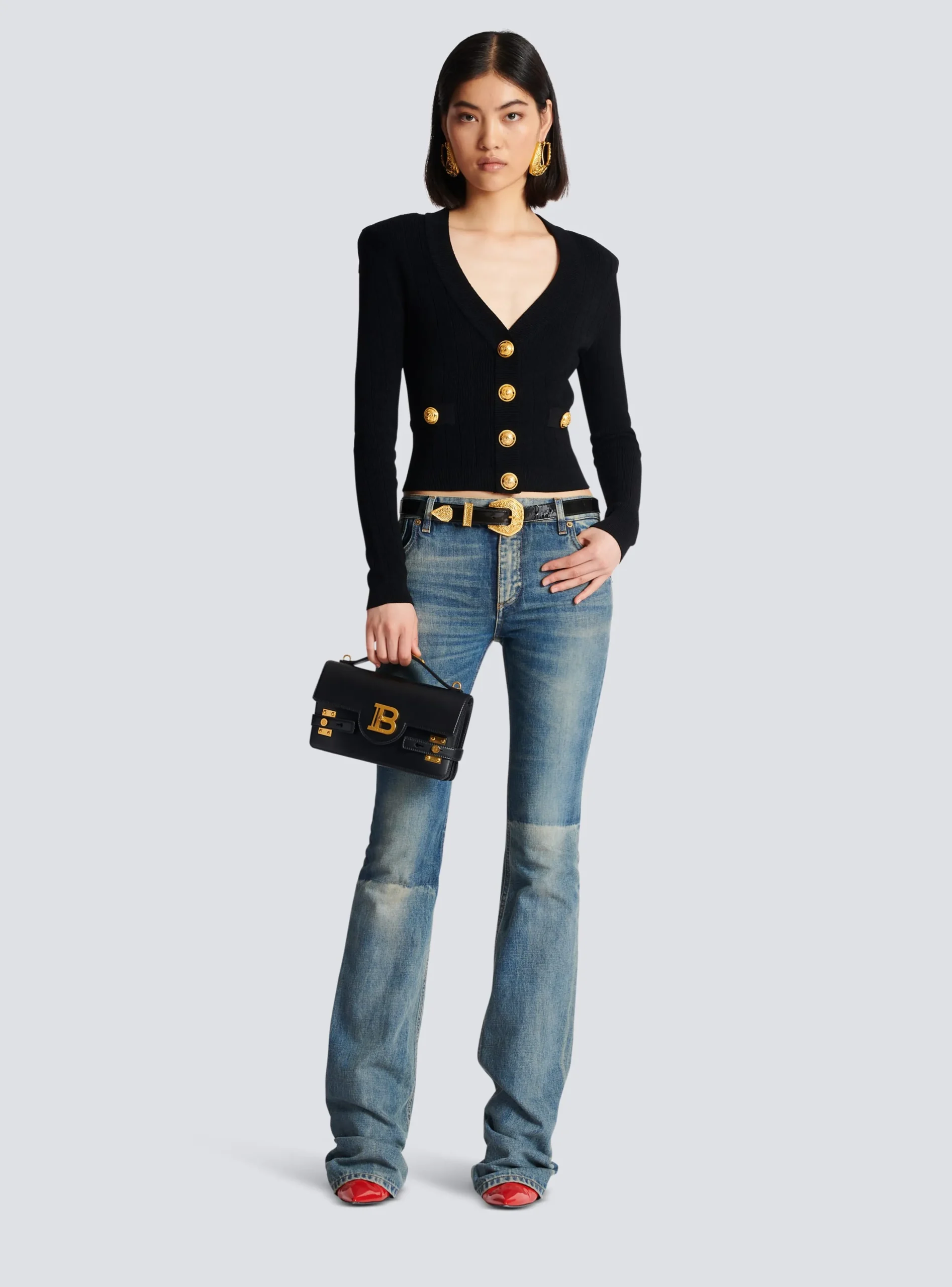 Buttoned Knit Cardigan-Balmain Best Sale