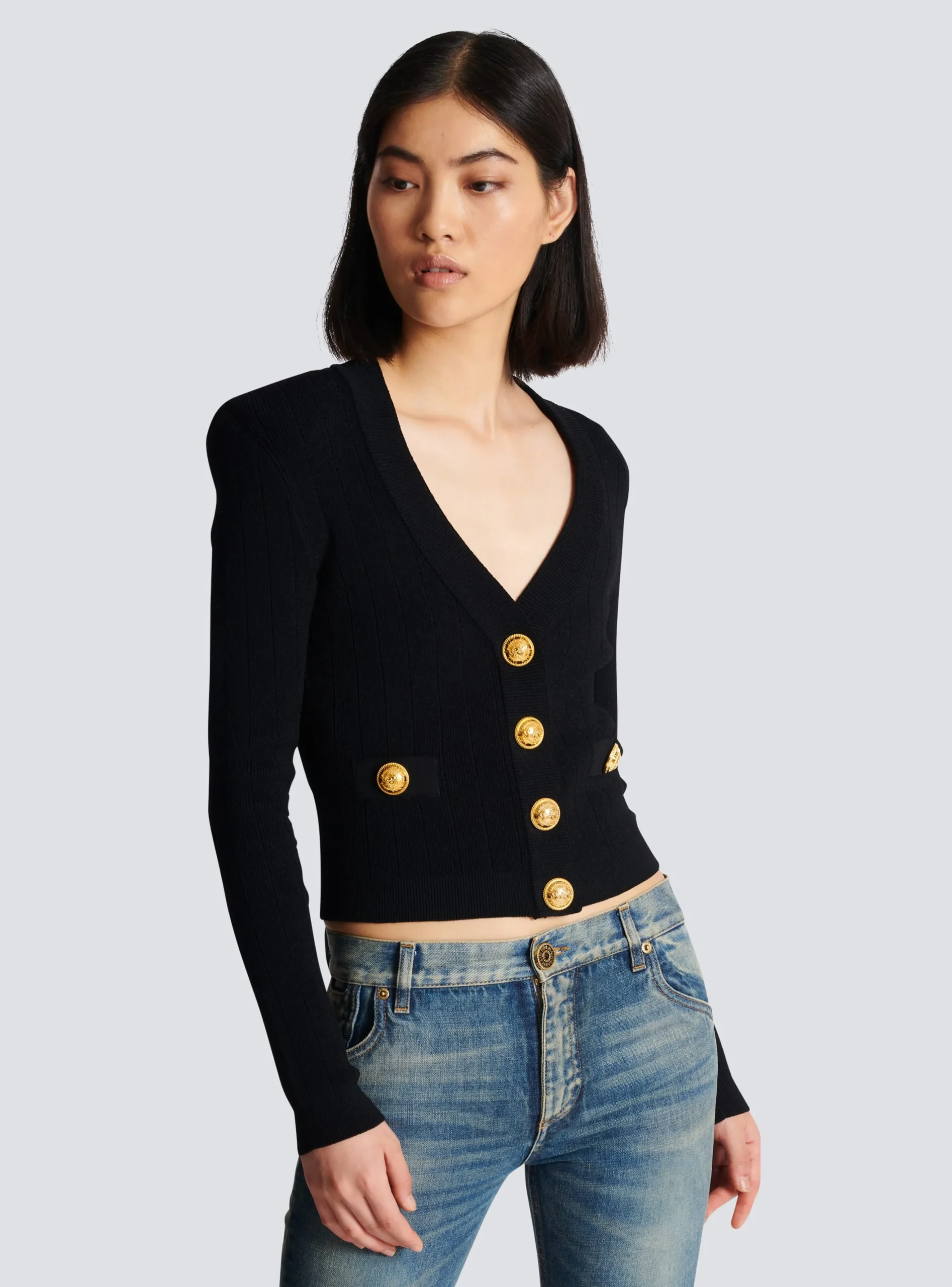 Buttoned Knit Cardigan-Balmain Best Sale