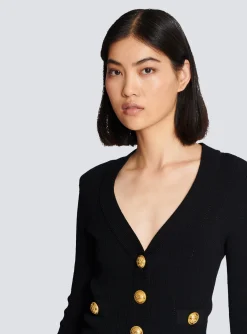 Buttoned Knit Cardigan-Balmain Best Sale