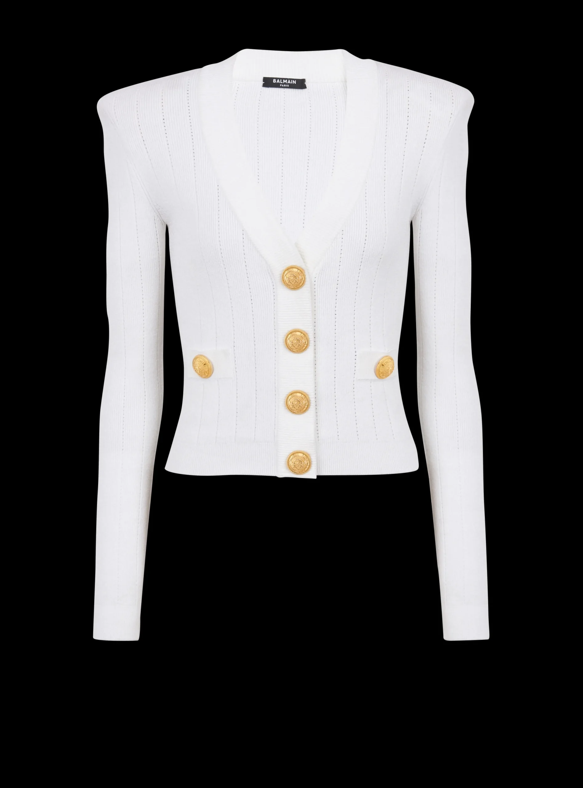 Buttoned Knit Cardigan-Balmain Best Sale