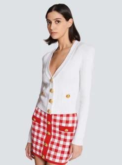 Buttoned Knit Cardigan-Balmain Best Sale