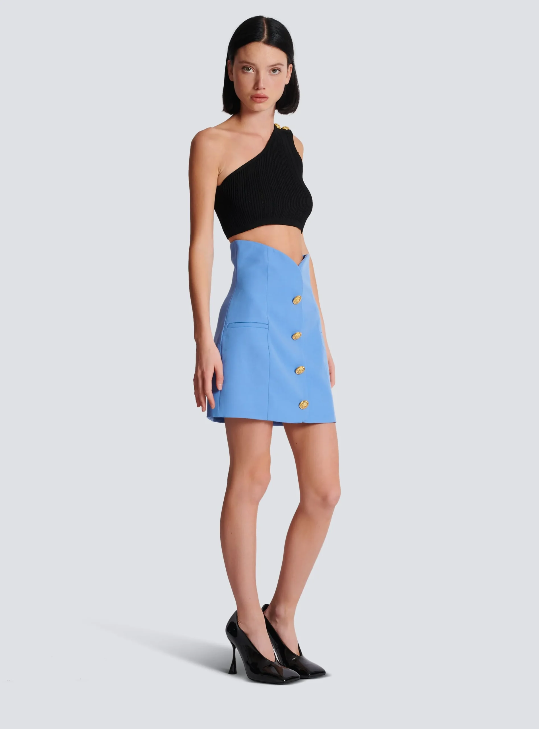 Buttoned Tulip Skirt-Balmain Discount