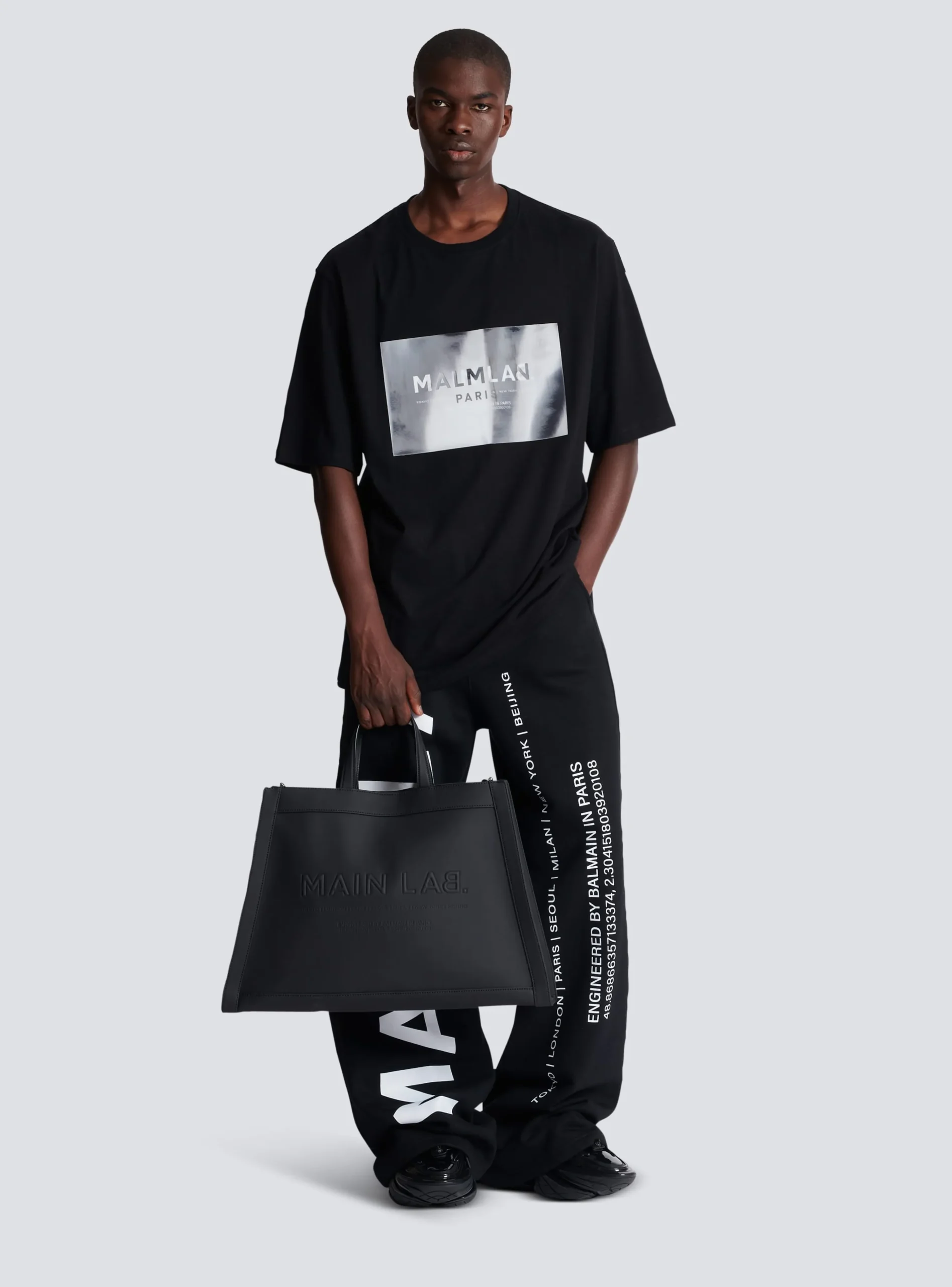By Olivier Rubber-effect Leather Tote Bag-Balmain Clearance