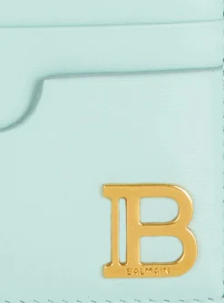 Calfskin B-Buzz Card Holder-Balmain Shop