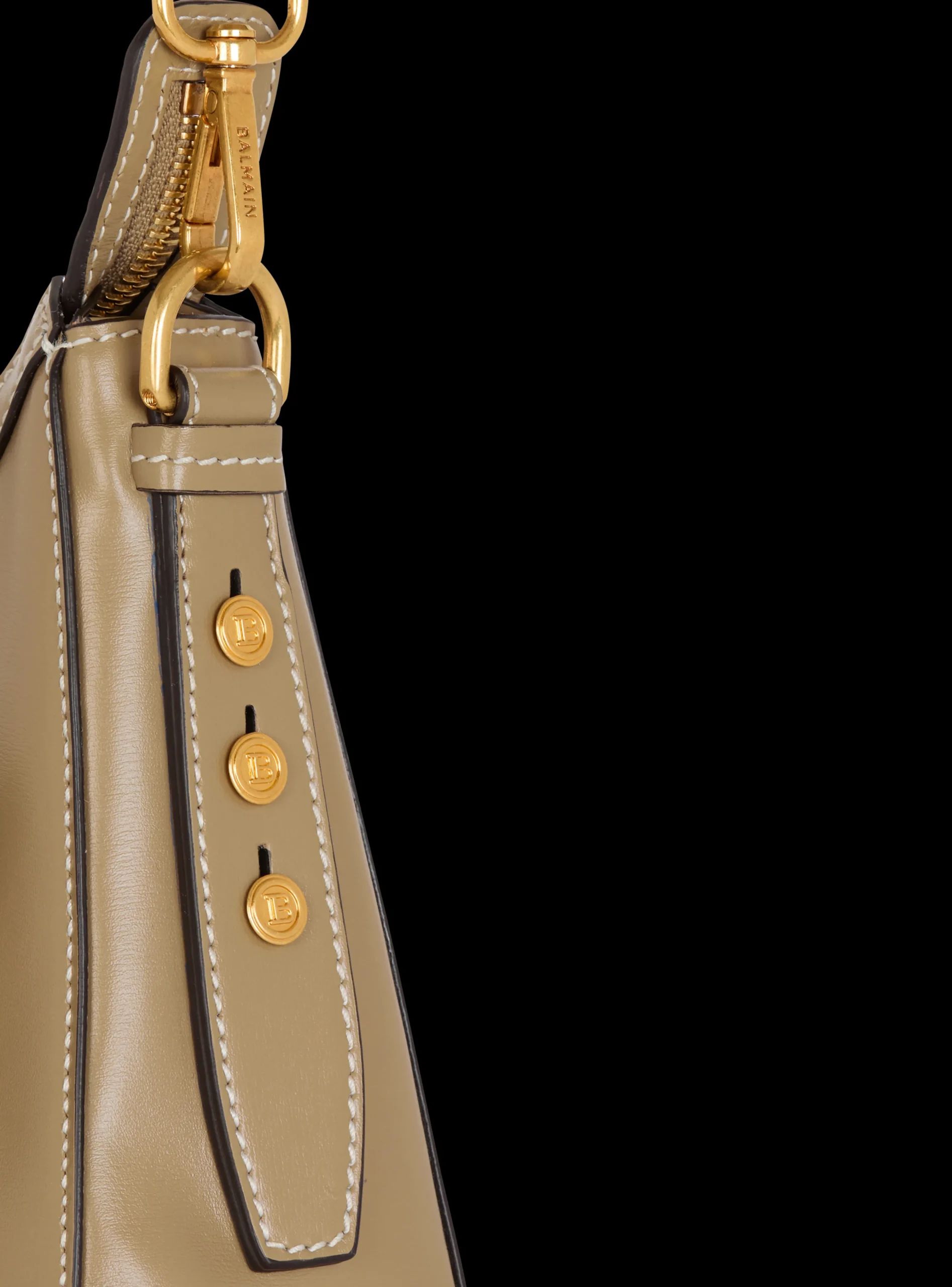 Calfskin B-Buzz Hobo Bag-Balmain Shop
