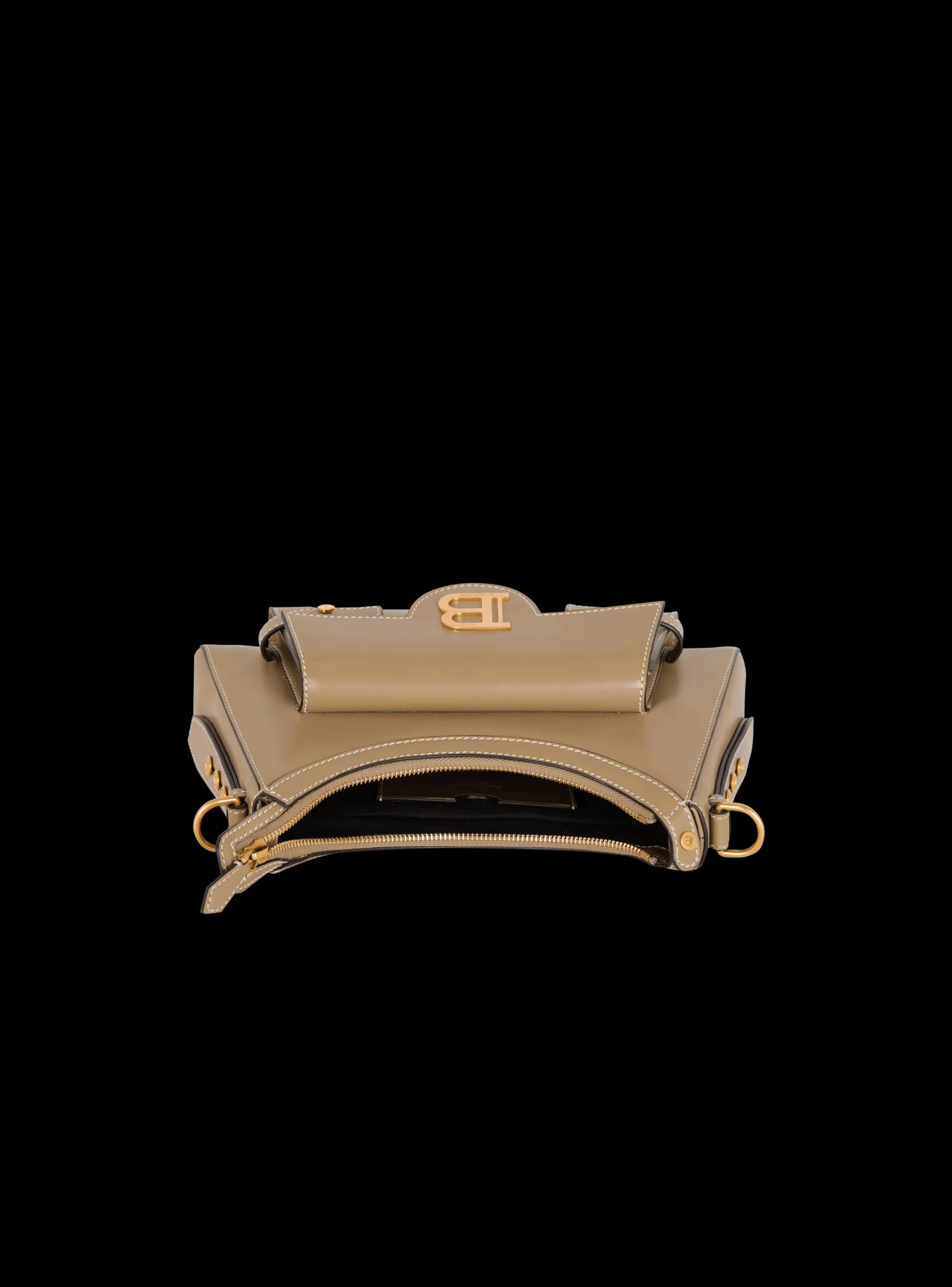 Calfskin B-Buzz Hobo Bag-Balmain Shop