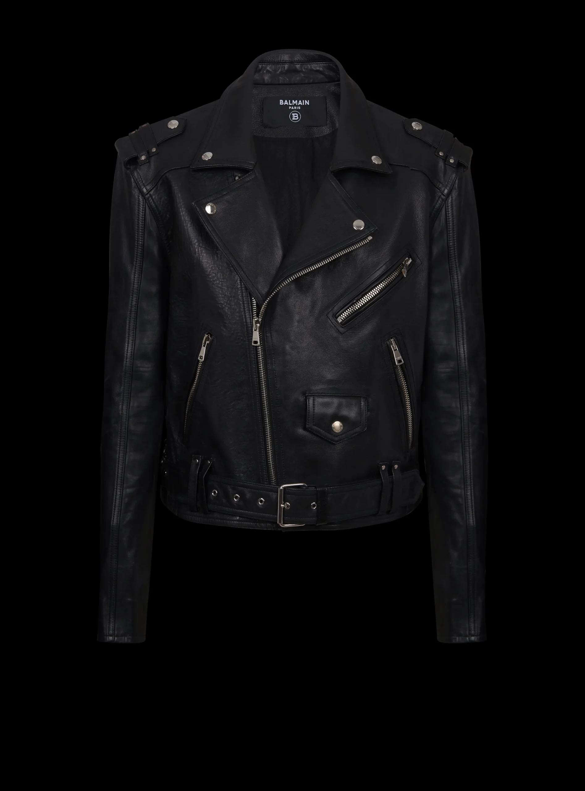 Calfskin Biker Jacket-Balmain Best