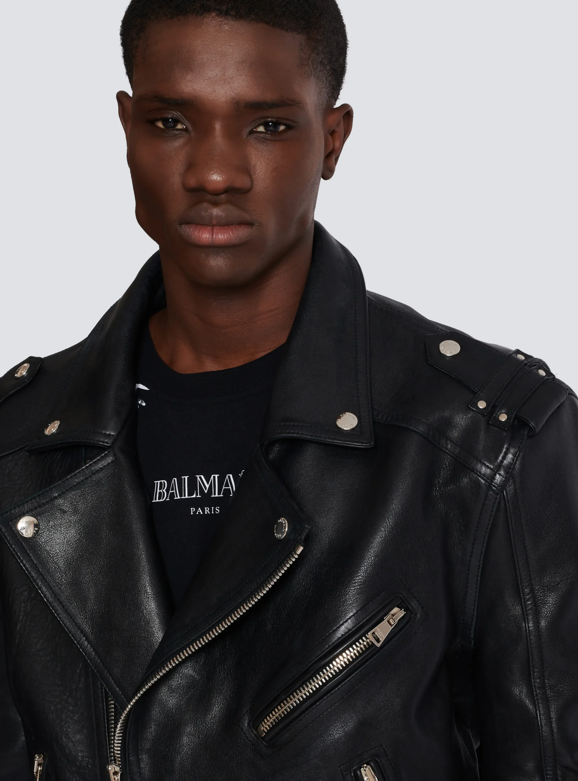 Calfskin Biker Jacket-Balmain Best