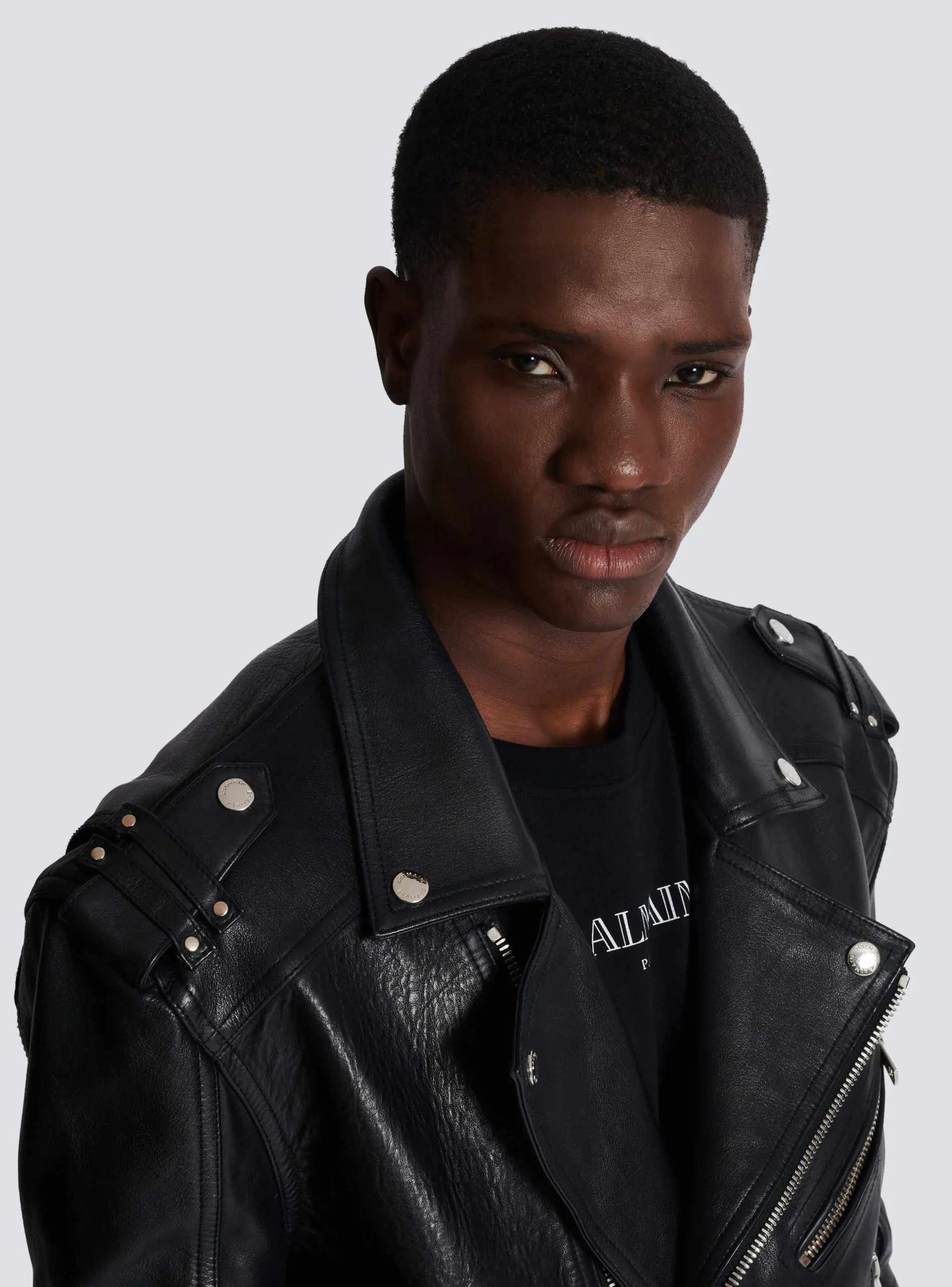 Calfskin Biker Jacket-Balmain Best