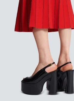 Cam Sandals In Patent Leather-Balmain Cheap