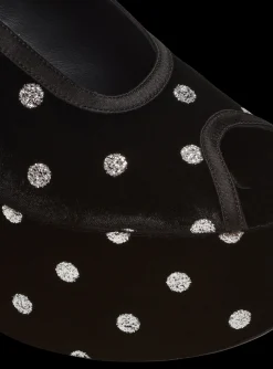 Cam Sandals In Velvet With Polka Dots-Balmain New