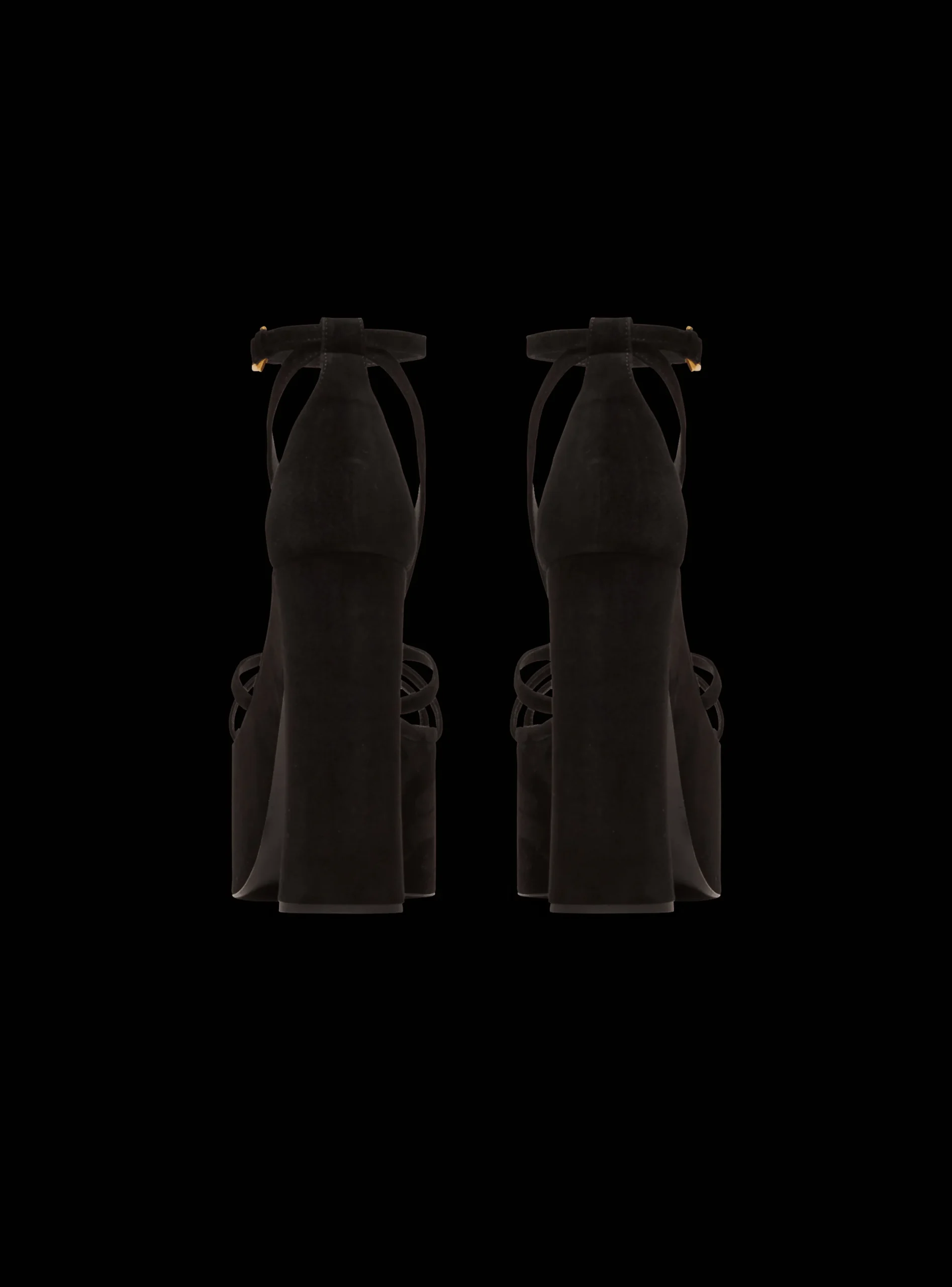 Cam Suede Platform Sandals-Balmain Hot