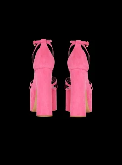 Cam Suede Platform Sandals-Balmain Outlet