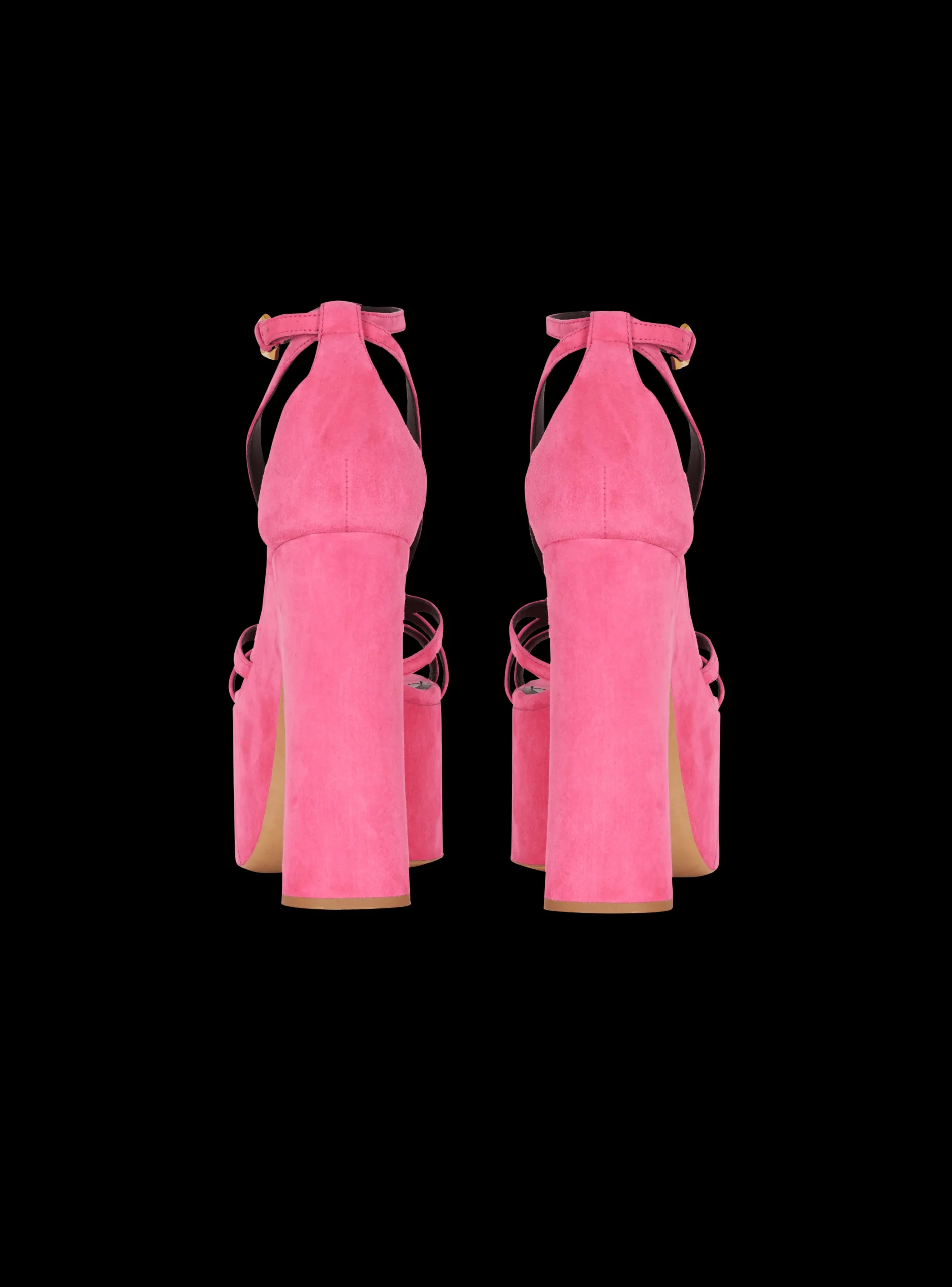 Cam Suede Platform Sandals-Balmain Outlet