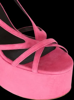 Cam Suede Platform Sandals-Balmain Outlet