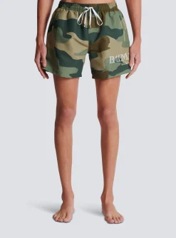 Camouflage Swim Shorts-Balmain Discount