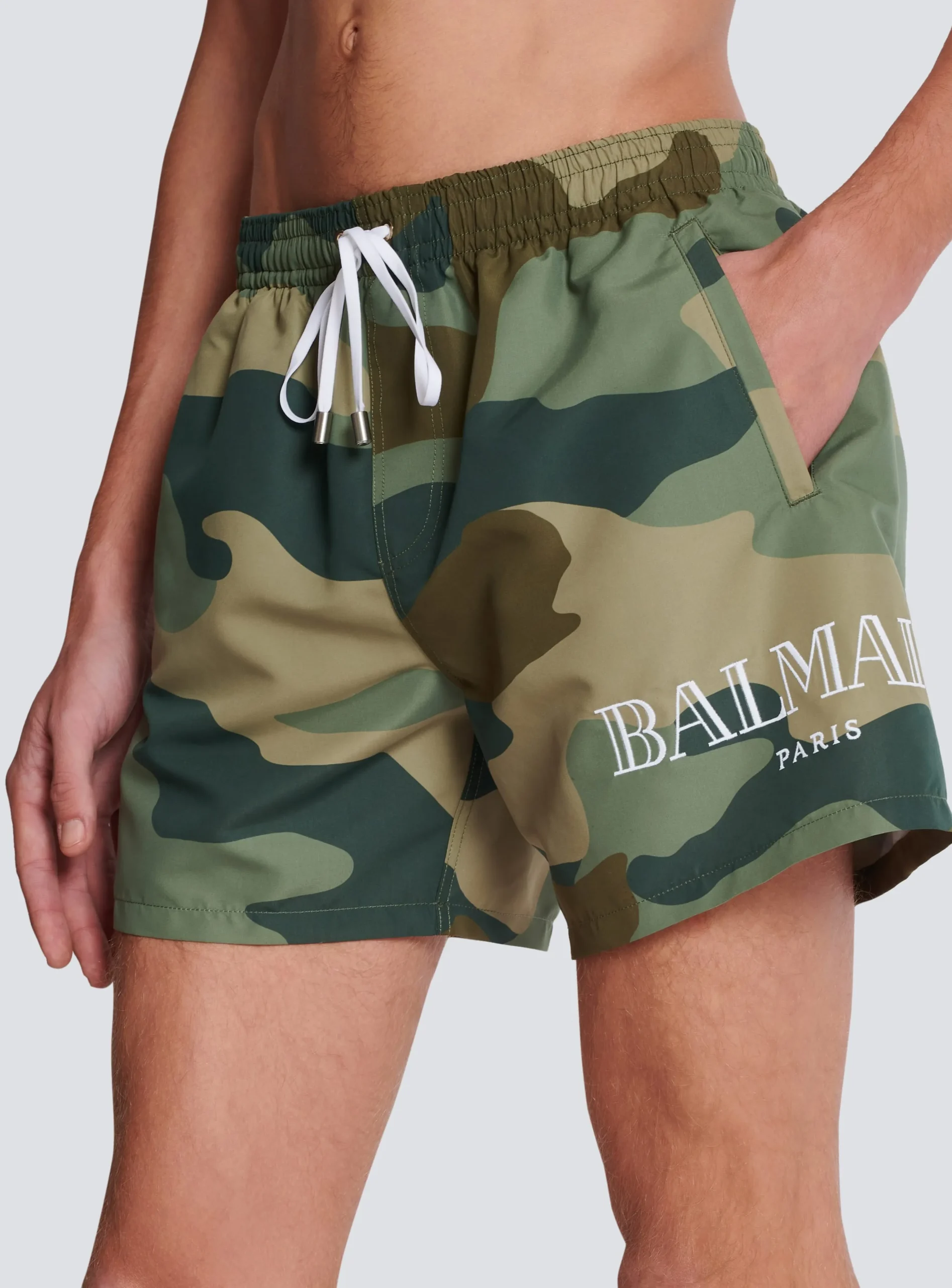 Camouflage Swim Shorts-Balmain Discount