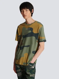 Camouflage Vintage T-shirt-Balmain Cheap