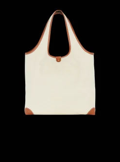 Canvas And Leather B-army Grocery Bag-Balmain Shop