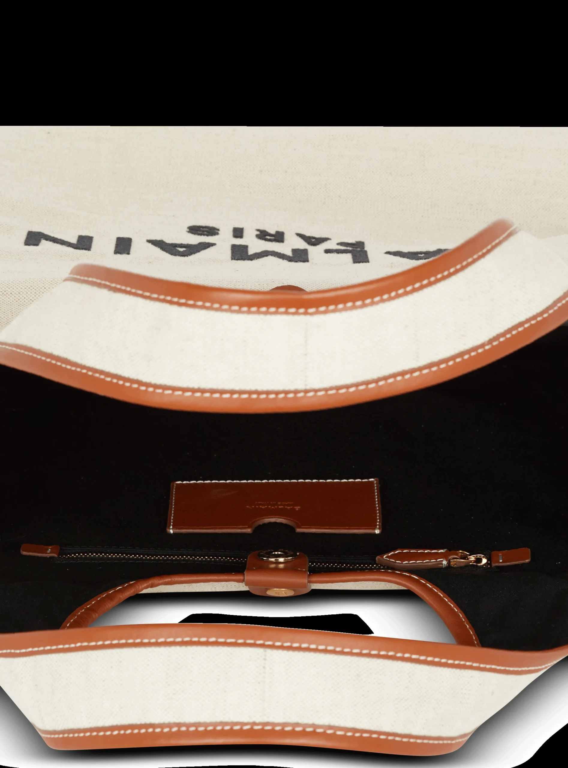 Canvas And Leather B-army Grocery Bag-Balmain Shop