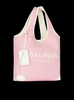 Canvas And Leather B-army Grocery Bag-Balmain Sale