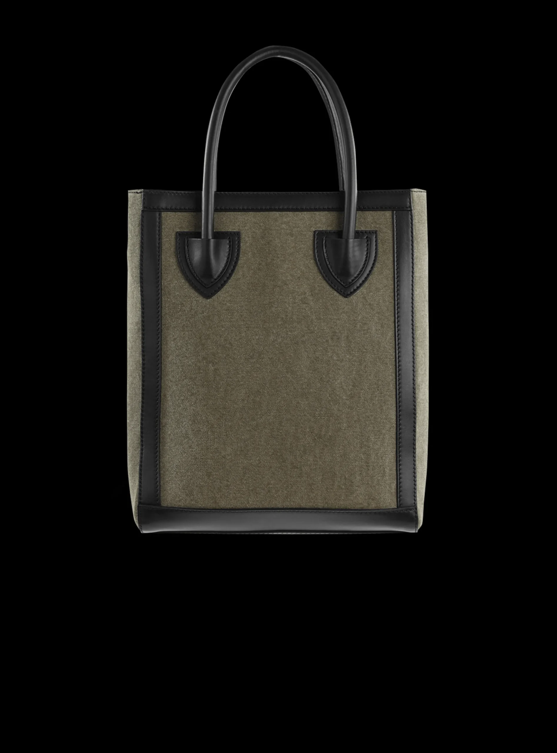 Canvas B-Army 26 Bag With Leather Panels-Balmain Fashion