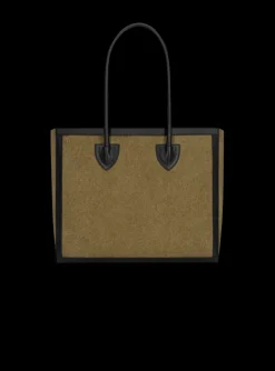 Canvas B-Army 42 Tote With Leather Panels-Balmain New