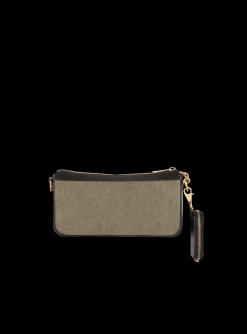 Canvas B-Army Clutch Bag With Leather Panels-Balmain Online