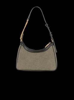 Canvas B-Army Handbag With Leather Panels-Balmain Fashion