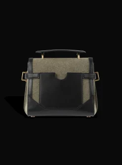 Canvas B-Buzz 23 Bag With Leather Panels-Balmain Cheap