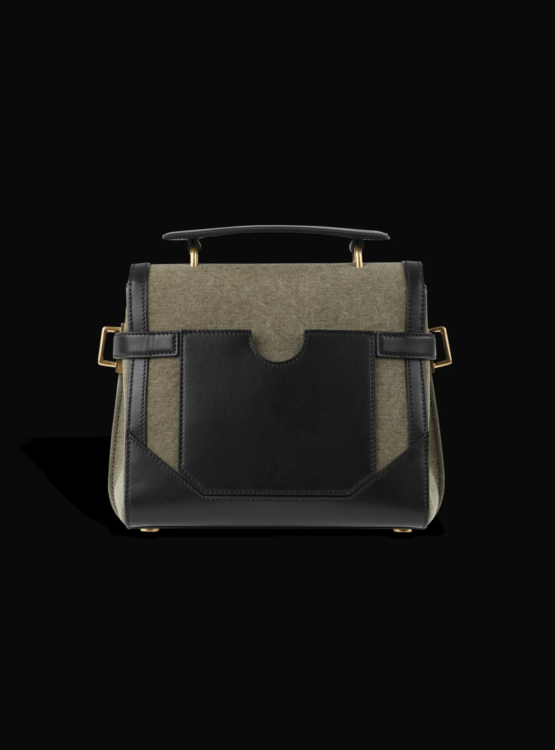 Canvas B-Buzz 23 Bag With Leather Panels-Balmain Cheap