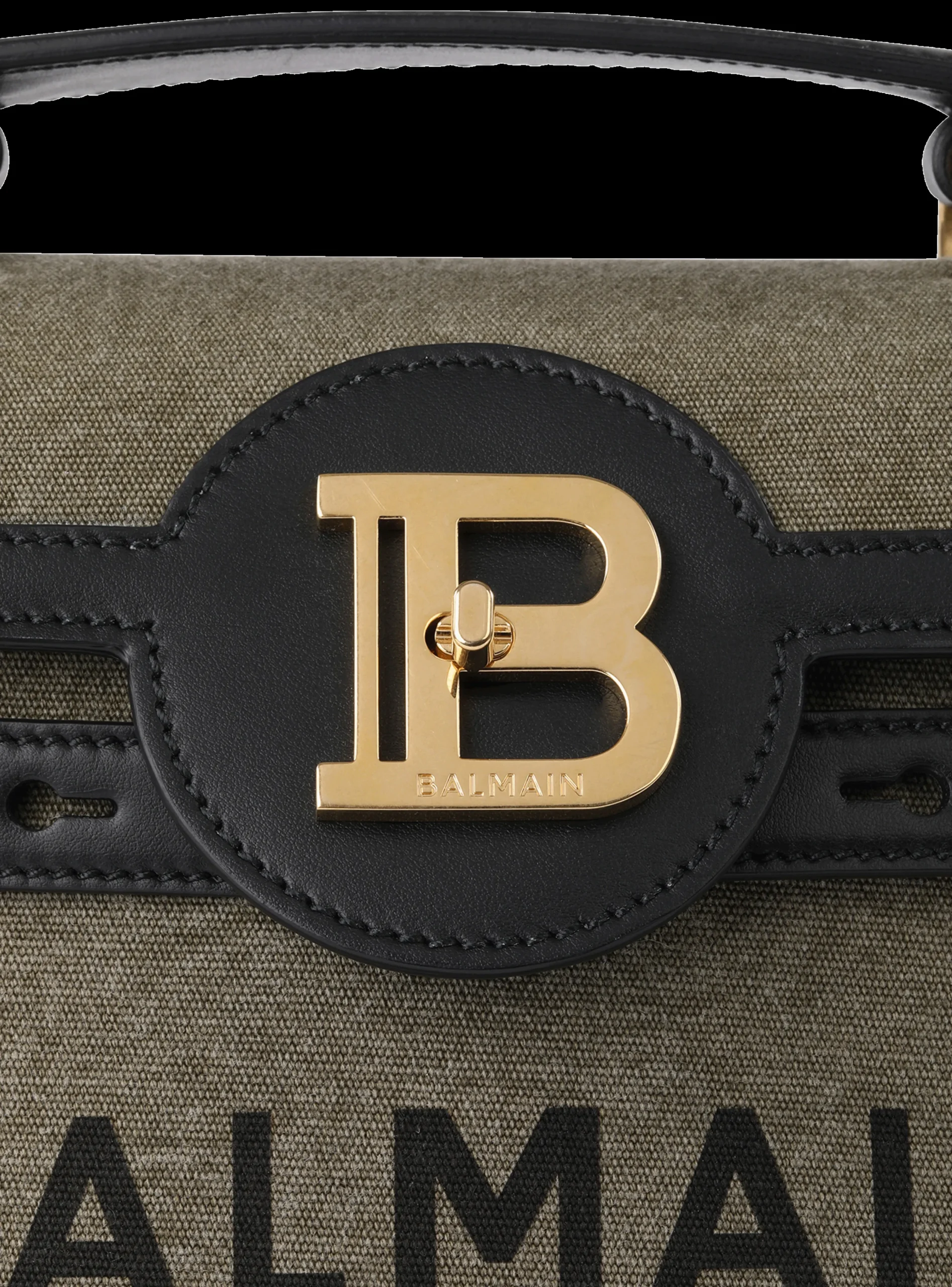 Canvas B-Buzz 23 Bag With Leather Panels-Balmain Cheap