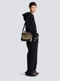 Canvas B-Buzz 23 Bag With Leather Panels-Balmain Sale