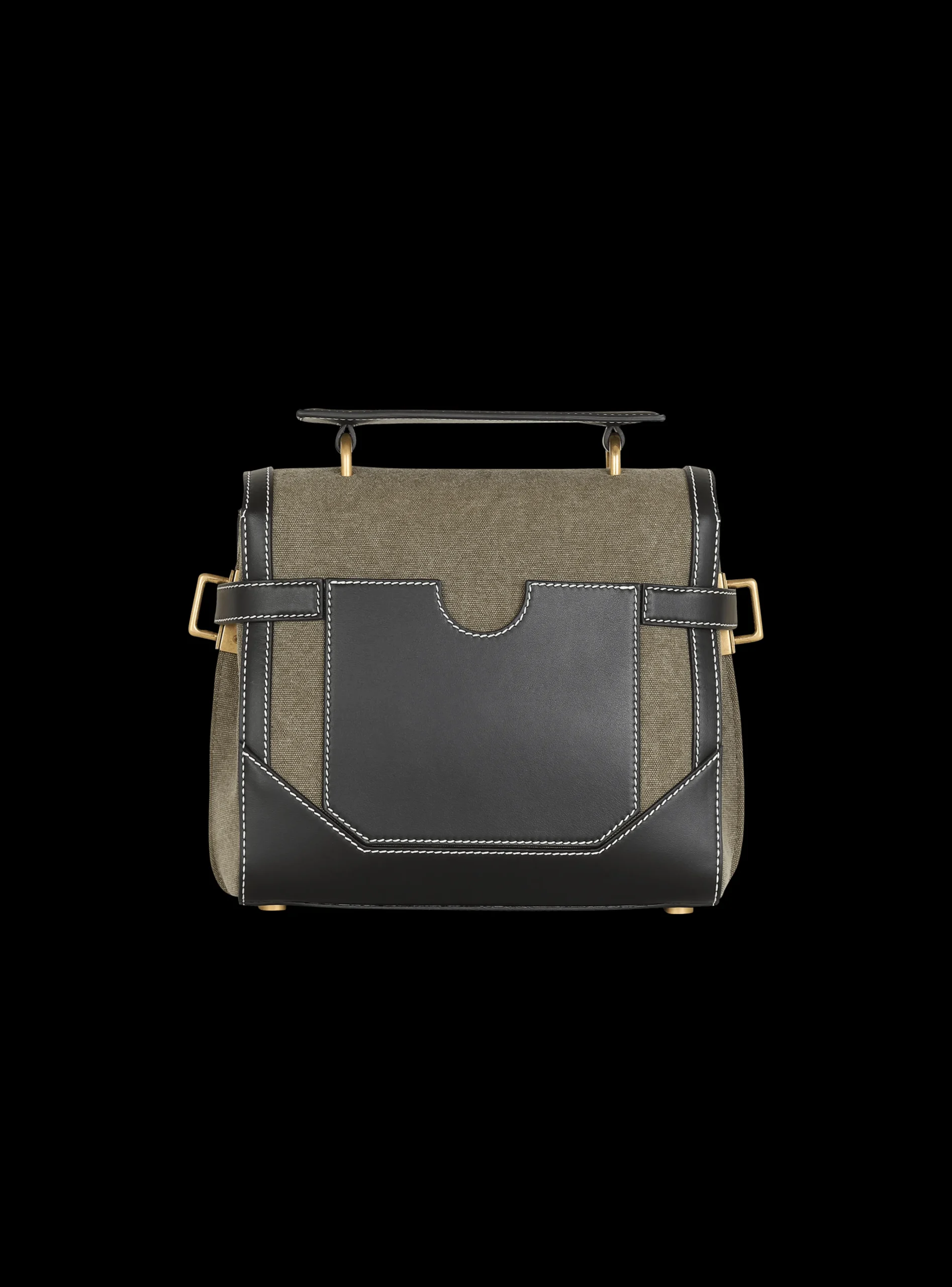 Canvas B-Buzz 23 Bag With Leather Panels-Balmain Sale
