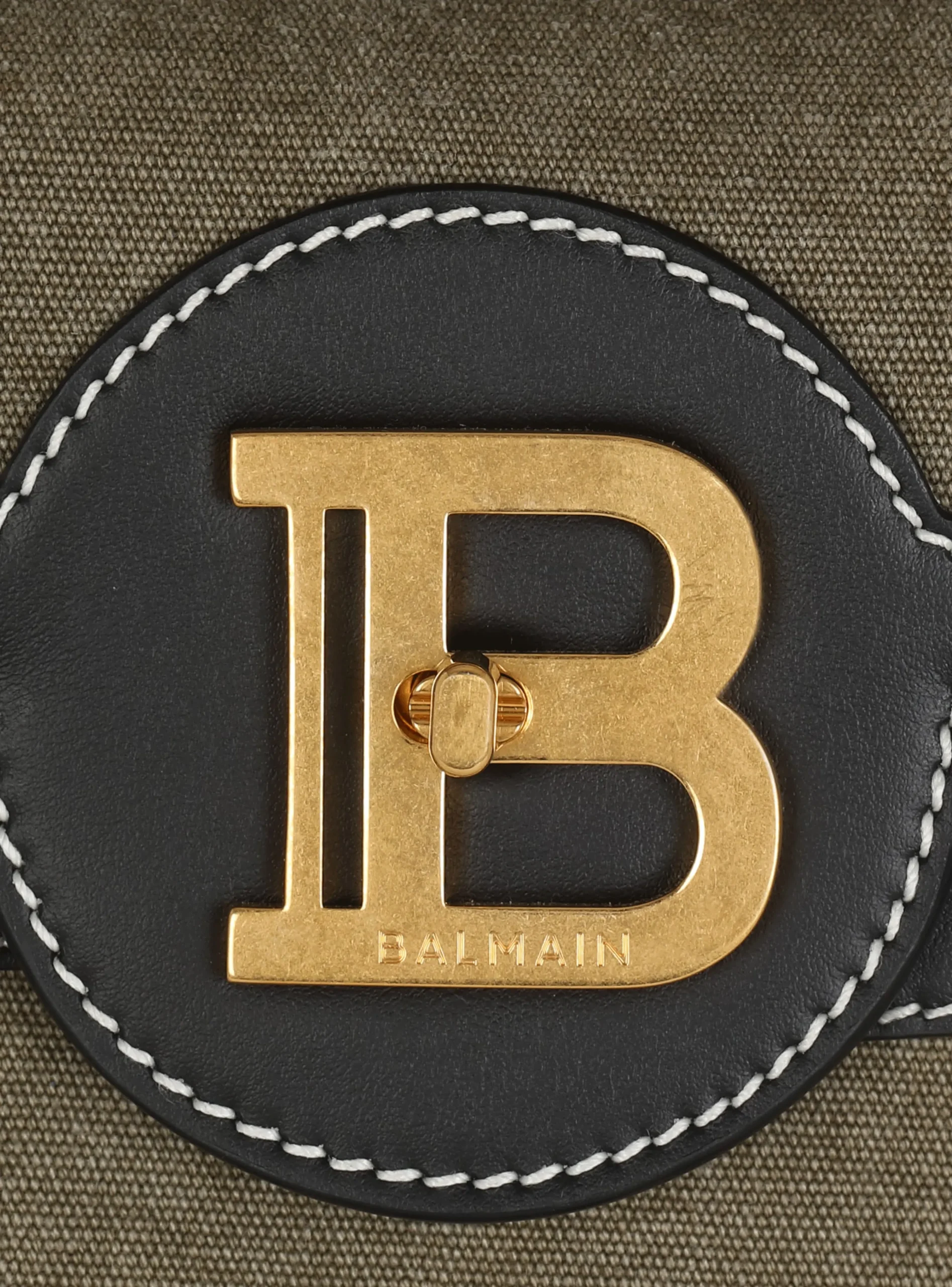 Canvas B-Buzz 23 Bag With Leather Panels-Balmain Sale