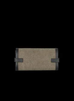 Canvas B-Buzz 23 Clutch Bag With Leather Panels-Balmain Cheap