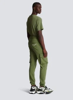Cargo Joggers With Paris Print-Balmain Shop