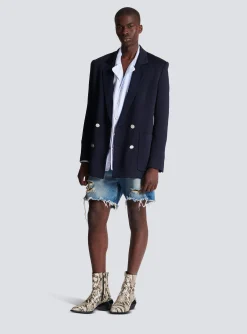 Casual Mini Monogram Blazer-Balmain Fashion